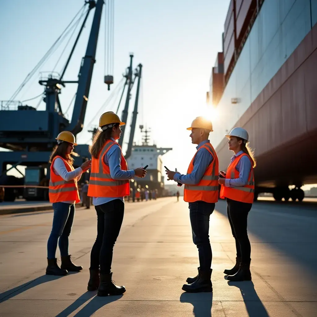 Professional team collaboration